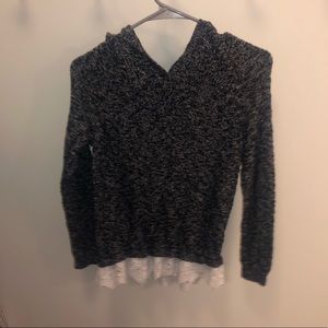 Navy Sweater with hood